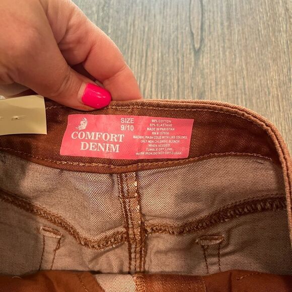 NWT Comfort Denim Mini Skirt Belted Size 9/10 - Picture 4 of 8